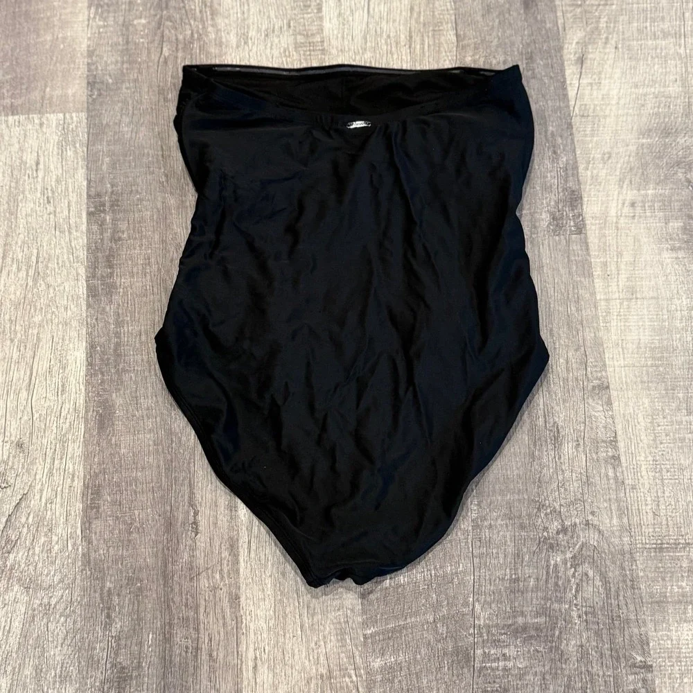 Like New! DKNY Black Strapless Swimsuit - Picture 2 of 4